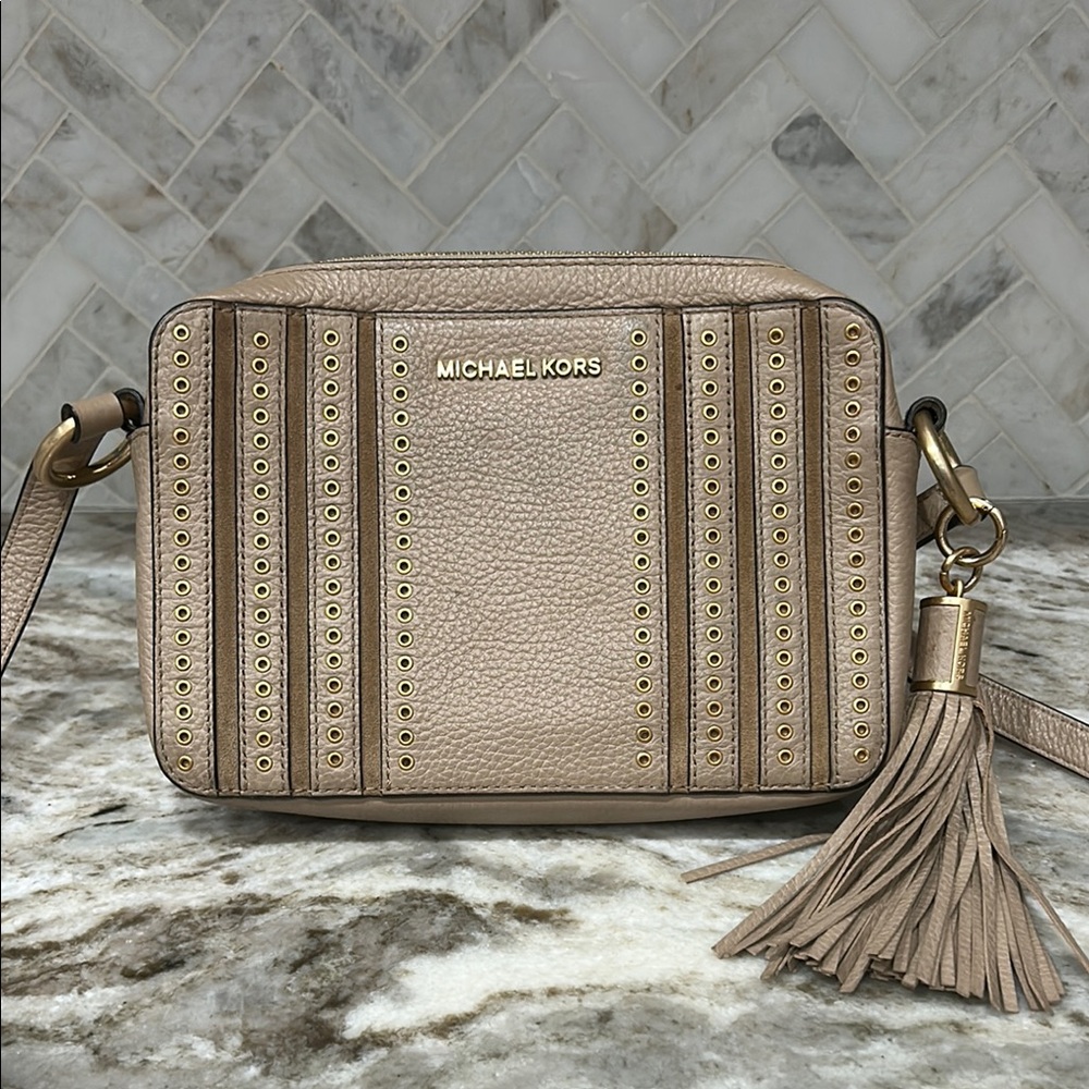 Michael Kors Tan leather Crossbody Bag